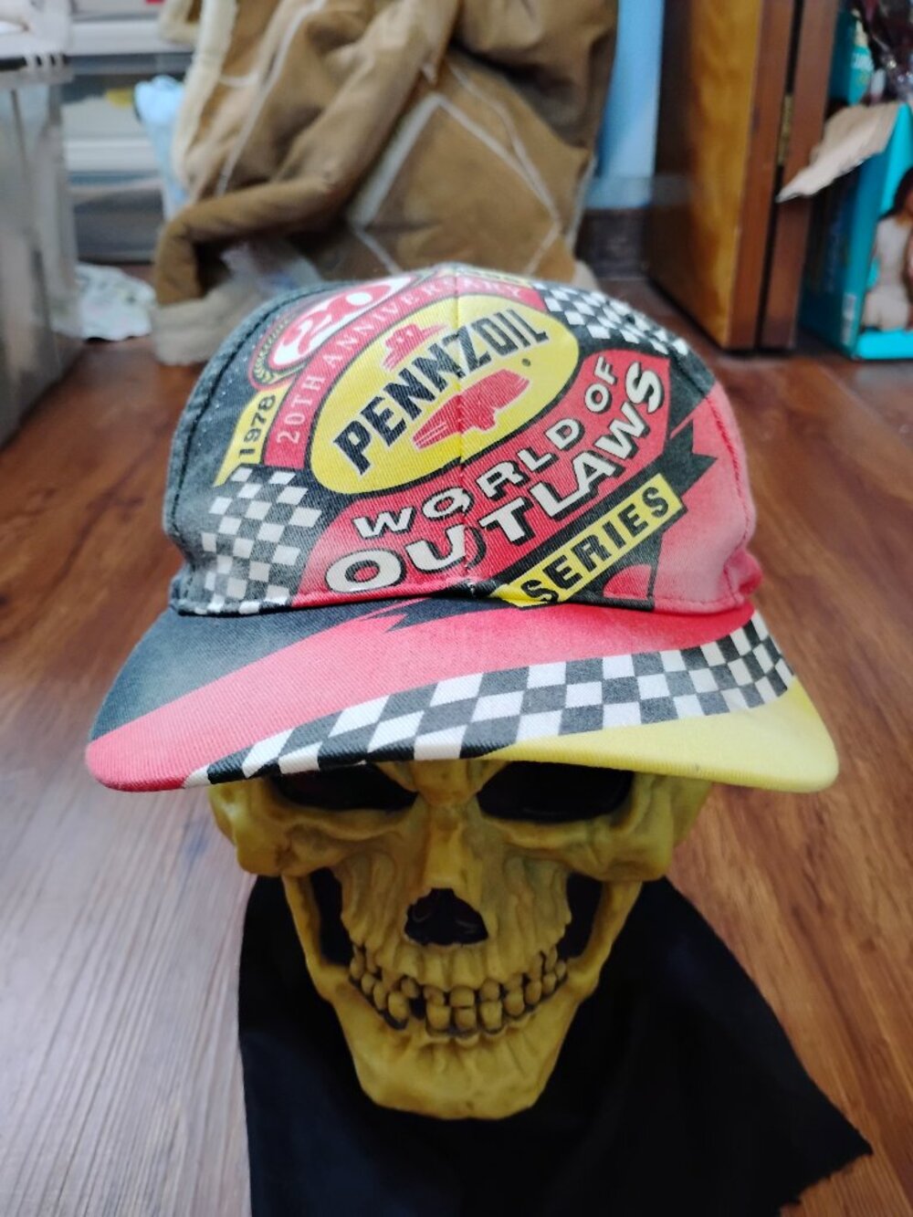 Vintage Pennzoil World Of Outlaws AOP Hat Cap